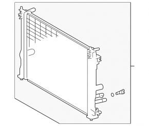 Lexus NX350h 22-26 Water Cooling Radiator