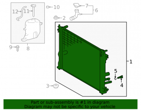 Lexus NX350h 22-26 Water Cooling Radiator