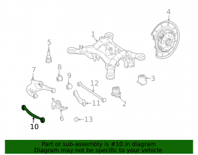 Upper rear left control arm Mercedes X164 GL W164 ML