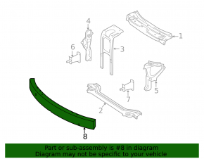 Front bumper reinforcement Mercedes X164 GL W164 ML