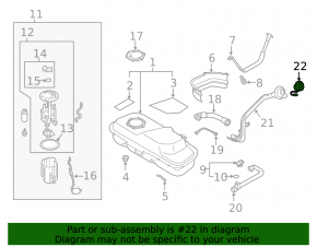 Mitsubishi Outlander 18-22 PHEV Fuel Filler Cap
