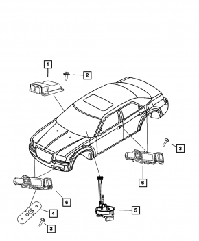 Steering column switches guitar assembly Chrysler 300 11-13 prerest without heating