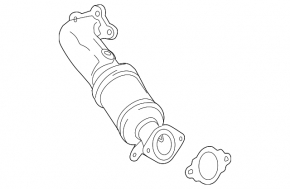 Left exhaust manifold with catalytic converter Cadillac CTS 14- 3.6