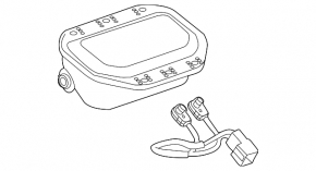 Airbag passenger in dashboard Chevrolet Volt 11-15 chip broken