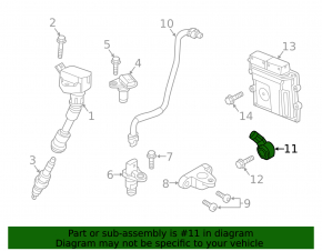 Knock Sensor Volvo XC90 16-17 B4204T27 T6 2.0