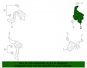 Front left body tilt sensor Volvo XC90 16-23