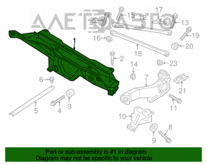 Subframe rear Mini Cooper Countryman R60 10-16 awd