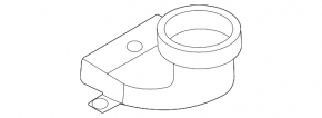 Lower air duct for cooling the VVB Hyundai Sonata 20-26 HEV