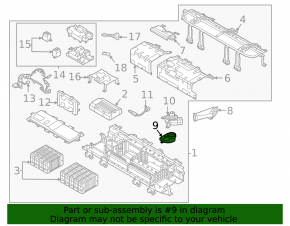 Lower air duct for cooling the VVB Hyundai Sonata 20-26 HEV