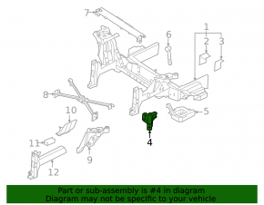 Front Left Side Member Reinforcement BMW i3 14-20