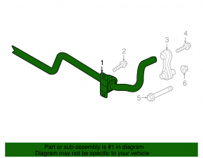 Rear stabilizer VW Atlas 18-
