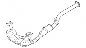Exhaust manifold with catalytic converters Subaru Outback 20-23