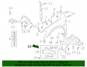 Left brake cooling duct for Audi E-Tron 19-23