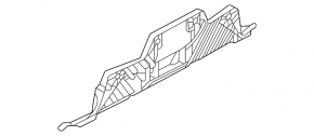 Rear bumper mount central Audi Q7 16- lower
