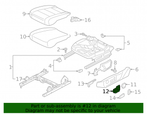 Audi A4 B9 17-25 passenger seat control without buttons