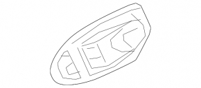 Door handle plug rear left BMW 7 G11 G12 16-22