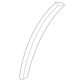 Front bumper arch molding, left, Toyota Rav4 17-18, black