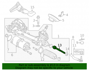 Steering rod left Honda Insight 19-22 CTR