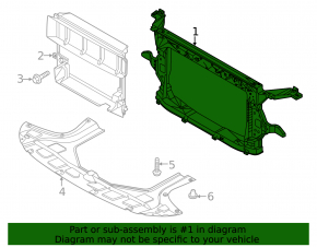 Hyundai Venue 20-25 1.6" radiator panel