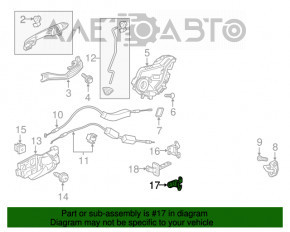 Door hinge lower rear right Honda CRV 12-16