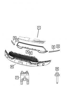 Dodge Durango 14-24 grille mount