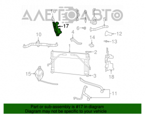 Lower radiator deflector Chrysler 200 11-14 2.4
