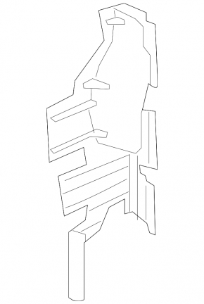 Right radiator deflector for Acura RDX 19-25