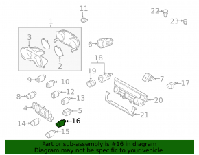 Subaru Outback 15-19 Emergency Brake Release Button
