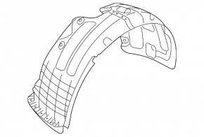 Front right fender liner Hyundai Tucson 25-26