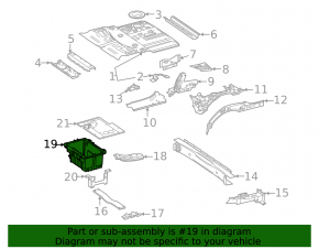 Battery tray Mercedes W167 GLE 350 450 20-23