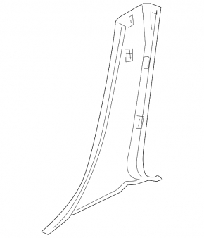 Center pillar trim lower left Mazda3 03-08