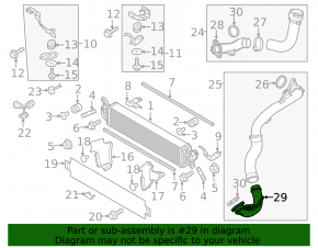 Left lower intercooler pipe for Mazda 6 18-21