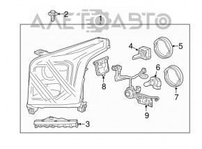 Xenon lamp Cadillac ATS 13-