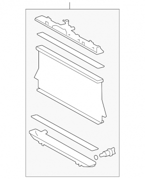 Toyota Highlander 11-13 Hybrid Water Cooling Radiator