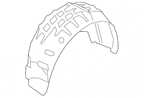 Rear right fender liner VW Jetta 19-