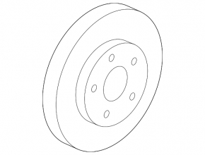 Front right brake disc GMC Terrain 10-17 320/30mm rusty
