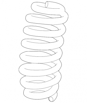 Rear right spring Chevrolet Malibu 16- yellow stiffness