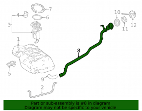 Mercedes CLA 250 14-19 Fuel Filler Neck