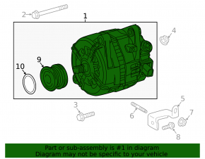 Lexus RX350 16-22 Alternator