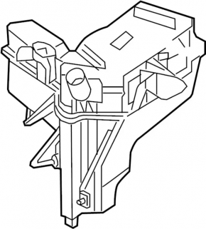 Infiniti JX35 QX60 13-20 washer reservoir with motor, without neck