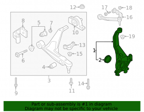 Front left axle Volvo XC90 16-20