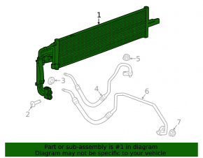 Chevrolet Cruze 16-oil cooling radiator