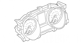 Instrument cluster VW Atlas 18-21 20k, scratches