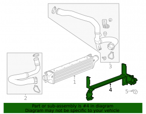 Buick Encore 17-19 Intercooler Bracket