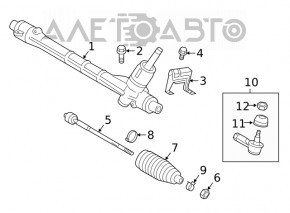 Steering tip left Mitsubishi Eclipse Cross 18-