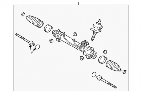 Toyota Solara 2.4 04-08 steering rack