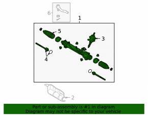 Toyota Solara 2.4 04-08 steering rack
