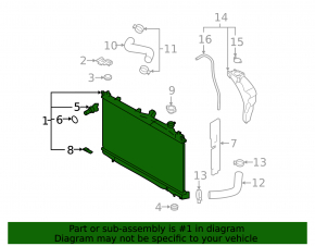 Radiator cooling water Subaru Forester 19- SK