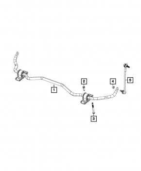 Front stabilizer Jeep Cherokee KL 14- awd off road 23mm