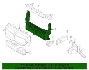 Lower radiator deflector BMW 2 F44 20-24 228i